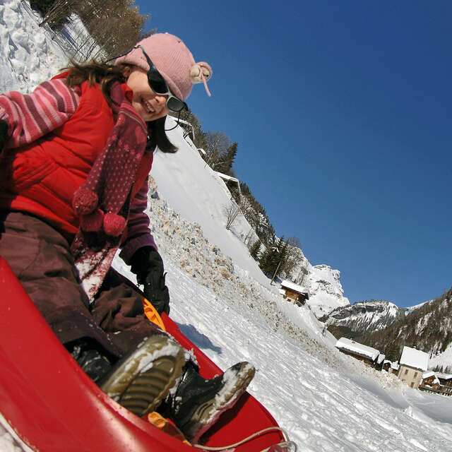 Sledging slope - Le Plan area