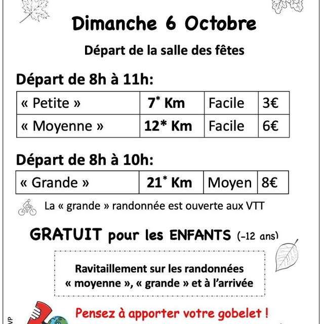 Randonnée automnale