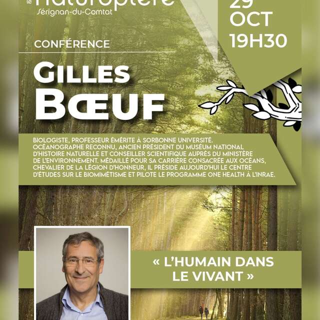 Conference 'L'humain dans le vivant' at Naturoptère