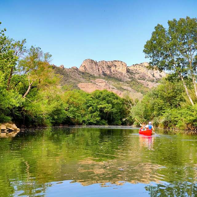Canoë outing on the Argens river