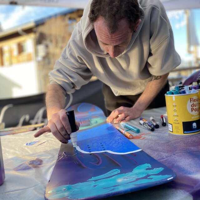 Customisation de skis avec Kime Art et Dream Lois