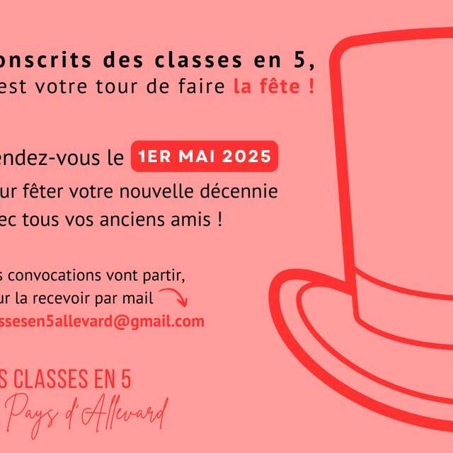 La fête des classes en 5