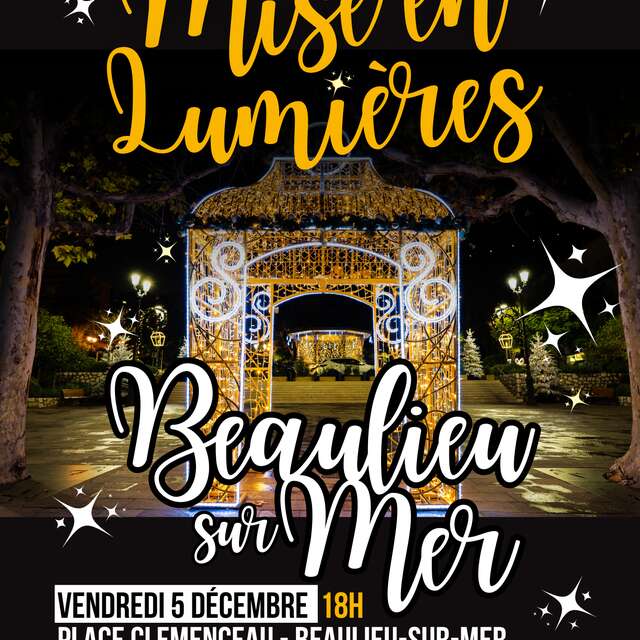 Cérémonie de mise en lumières de Beaulieu-sur-Mer