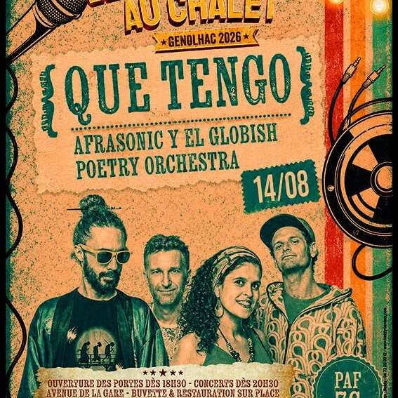 Les concerts au Chalet - QUE TENGO + afrasonic y el G.P.0