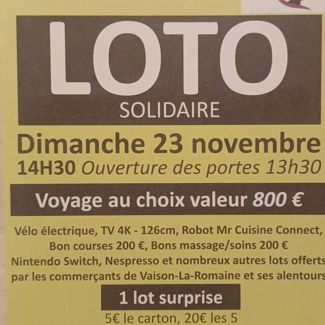 Loto solidaire du "Regard d'Anna