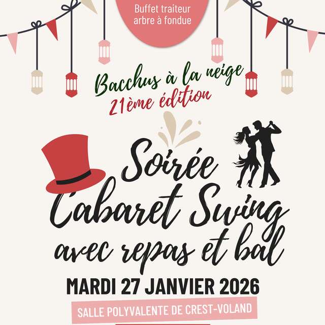 Soirée Cabaret Swing avec apéritif dinatoire et bal