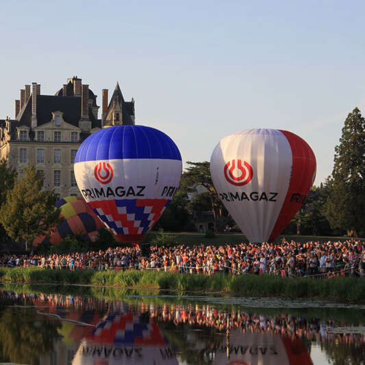 Las Montgolfiadas en el castillo de Brissac