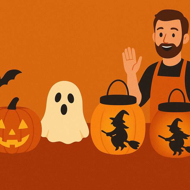 Halloween Special Candle Holder Craft Workshop