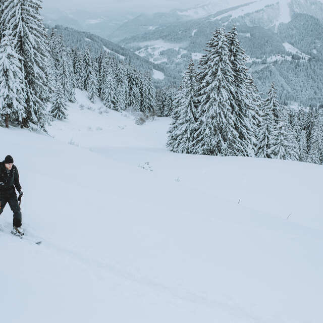 Itinéraire de ski de randonnée Les Jordières