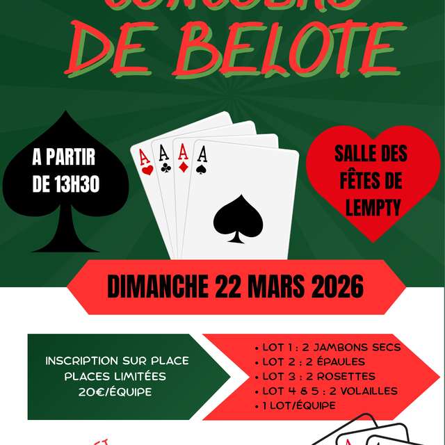 Concours de Belote - Lempty