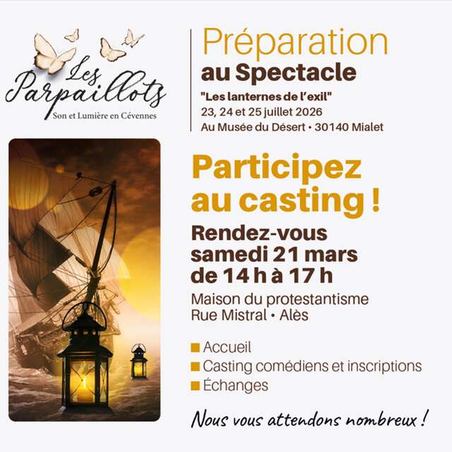 Casting "Les Lanternes de l'Exil"