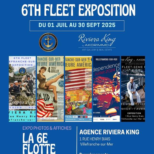 Exposition de l'Association "Les Américains et la 6e Flotte" à Villefranche-sur-Mer