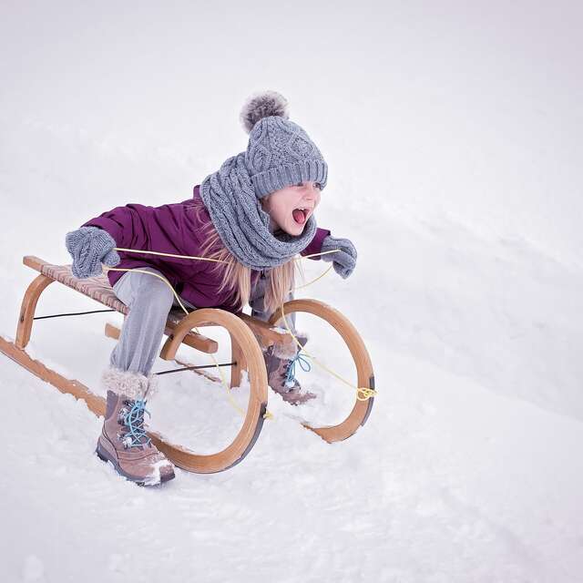 Sledging slope in Grand Paradis