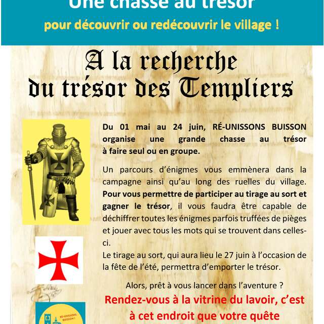 Buisson : A la recherche du trésor des Templiers !