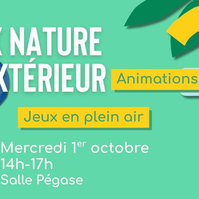 Jeux Nature en extérieur - Semaine des MJC en transitions