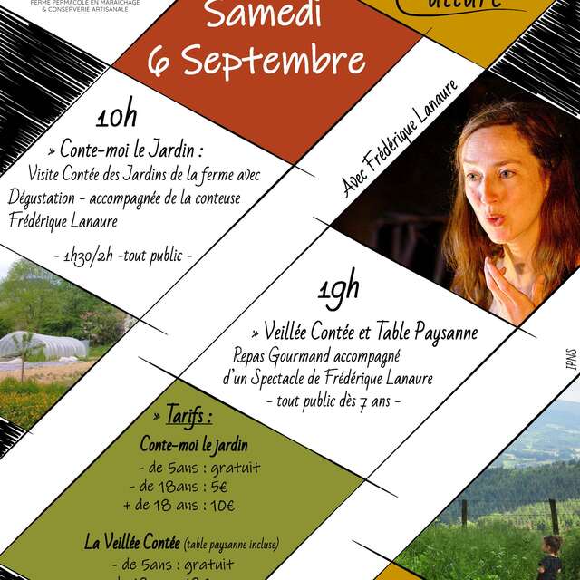 Visite contée des jardin de la ferme du Croque Jardin - Croques culture