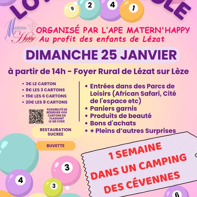 Loto de l'Ecole de Lézat sur Lèze