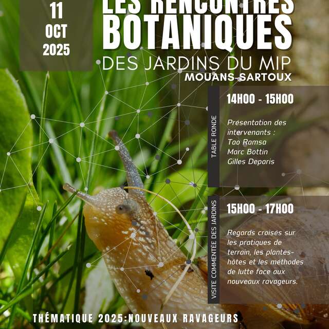 LES RENCONTRES BOTANIQUES DES JARDINS DU MIP