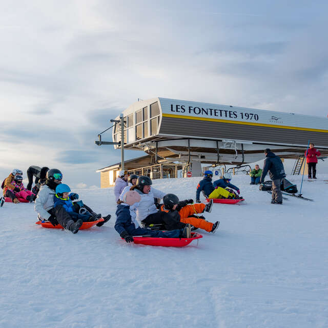 Taille ta courbe - Course de luge à la Joue du Loup