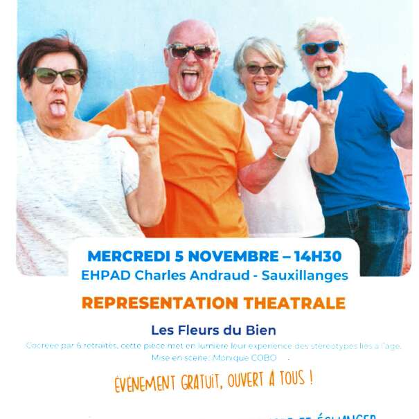 ANNULE - Représentation théâtrale "Les fleurs du bien"