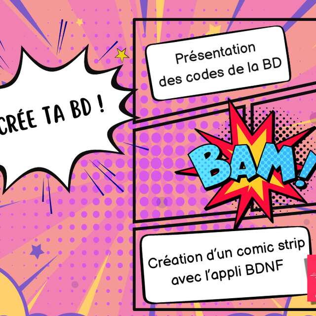 Atelier numérique pour les 10-14 ans : "Crée ta BD"
