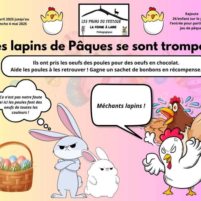 Les Pagas du Ventoux : Les lapins de Pâques se sont trompés !