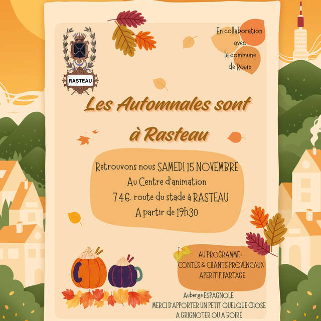 Les Automnales are in Rasteau - Les Automnales en Vaison Ventoux
