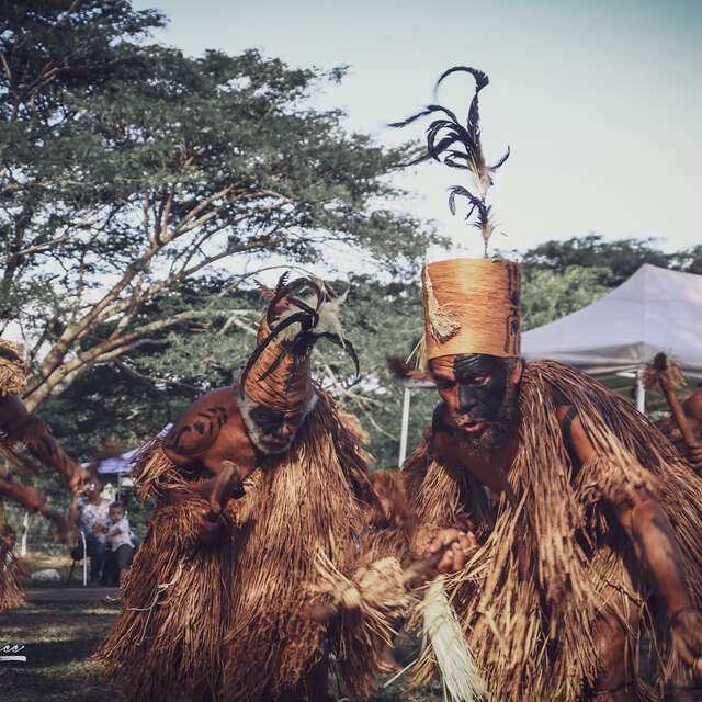 Résidence d'artiste - "Coiffe kanak"