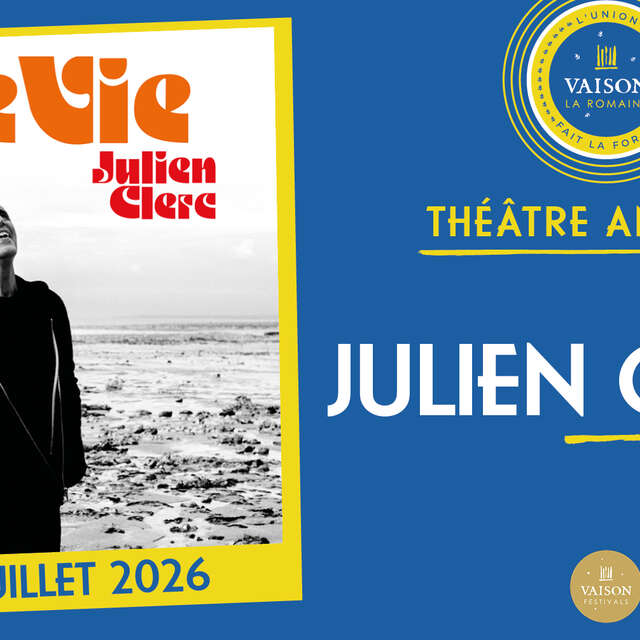 Julien Clerc gibt ein Konzert im Théâtre Antique