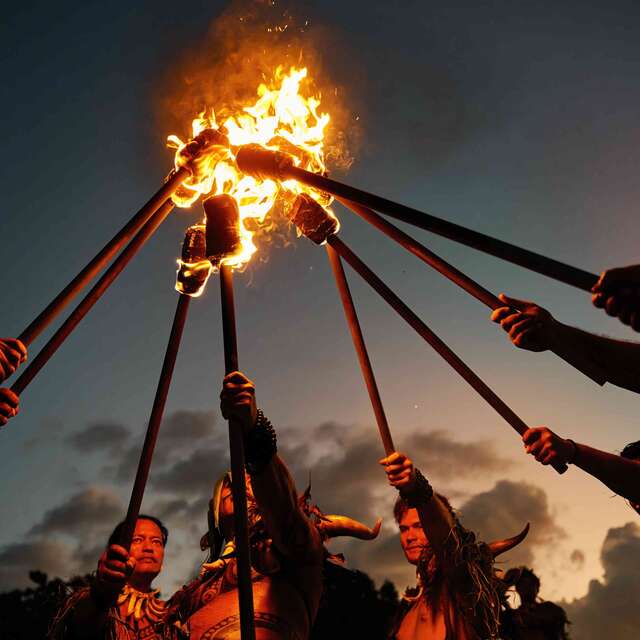 Siva Afi Tahiti - International fire knife dance competition