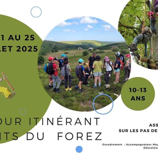 Séjour itinérant pour enfants 10 à 13 ans