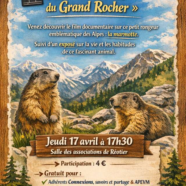 Projection et échanges sur les marmottes