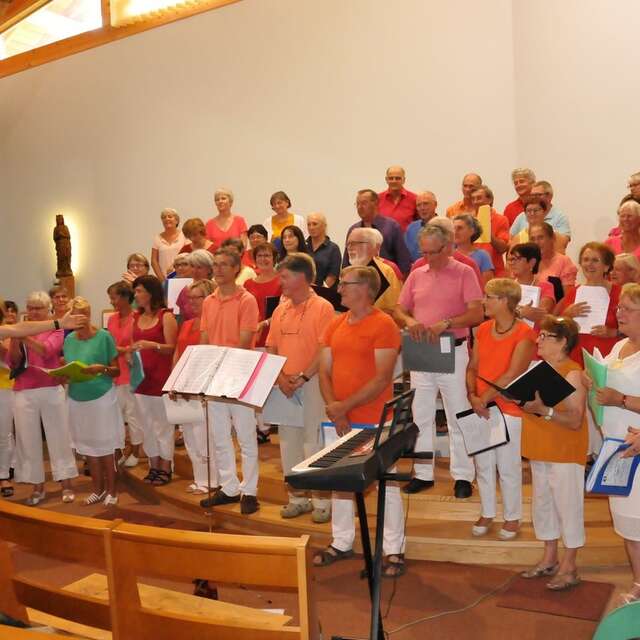 Concert of the ephemeral choir of Les Saisies