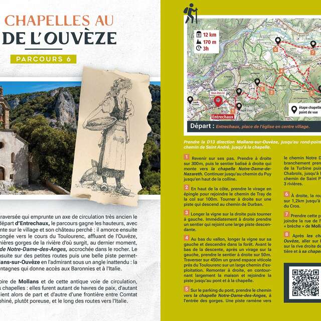 Les chapelles au fil de l'Ouvèze - Départ Mollans-sur-Ouvèze