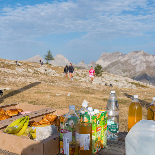 Petit déjeuner en altitude
