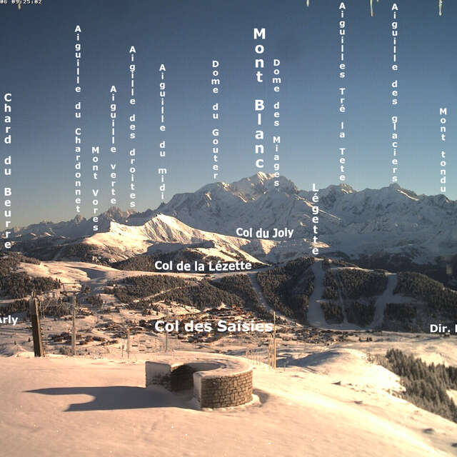 Orientation table of Signal de Bisanne