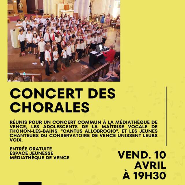 Concert des chorales de Thonon-les-Bains et Vence