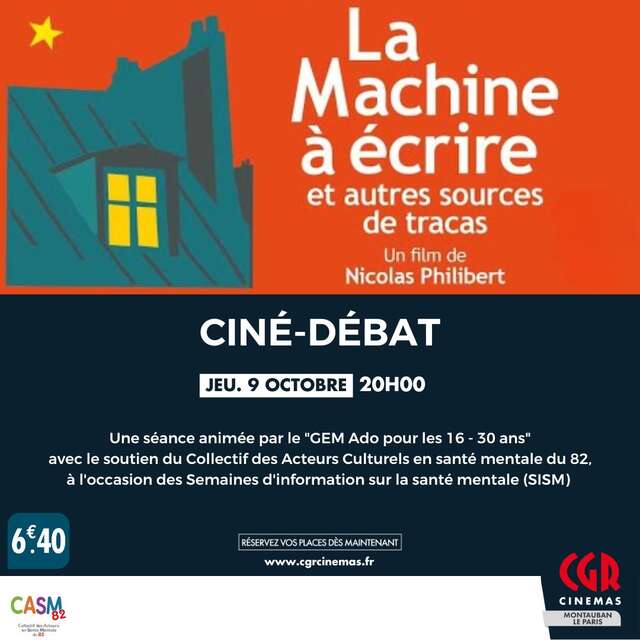 Ciné | Débat - La machine à écrire (et autres sources de tracas)