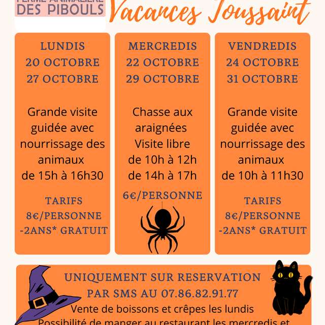 Visita a la granja de animales de Pibouls