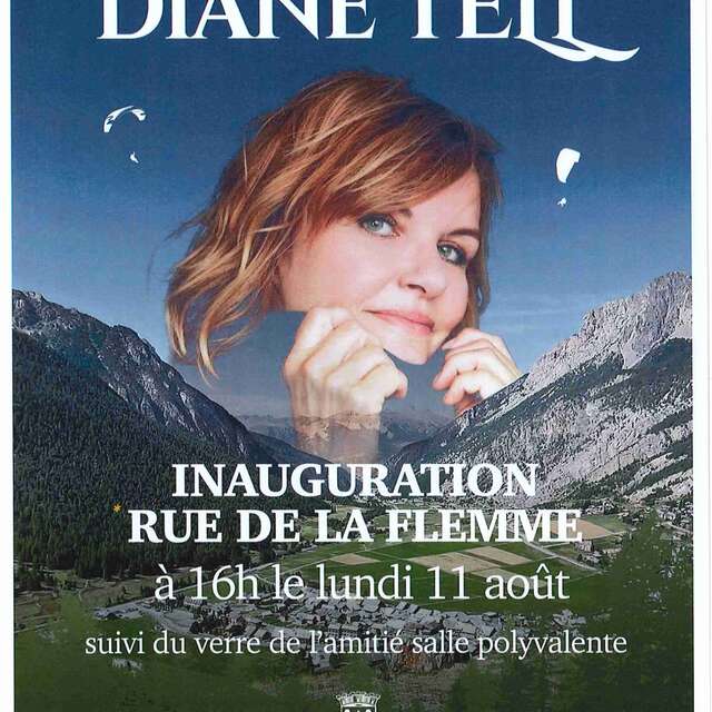 Inauguration de la "Rue de la Flemme" avec Diane Tell