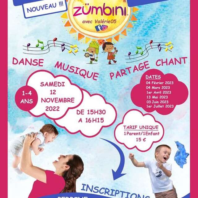 Zumbini : Cours de zumba 0-4 ans