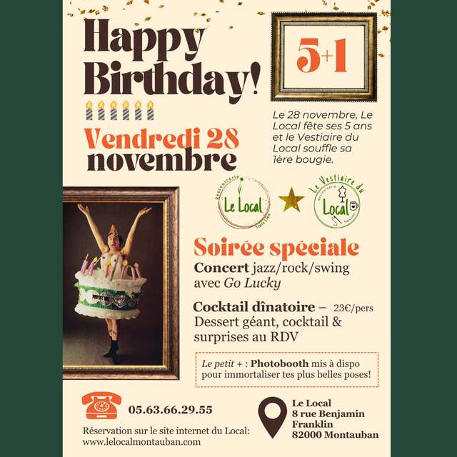 Soirée " Happy Birthday" du Local
