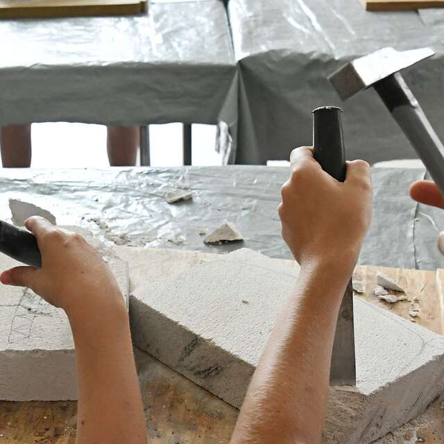 Atelier P'tit tailleur de pierre - L'été à Beauséjour