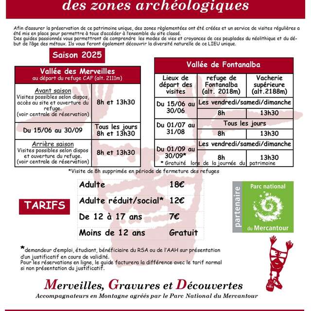 Guided tour of the rock engravings in the Vallée des Merveilles and Fontanalba