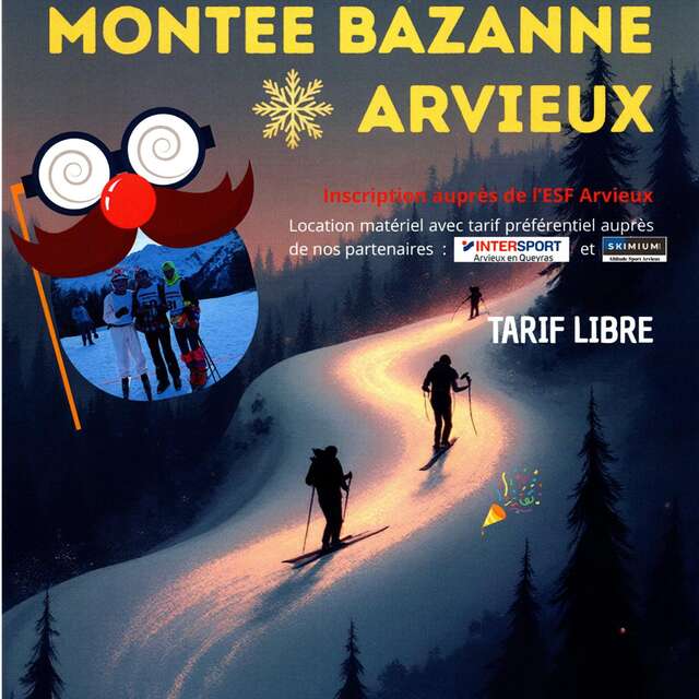 La montée Bazane: a popular skiing event