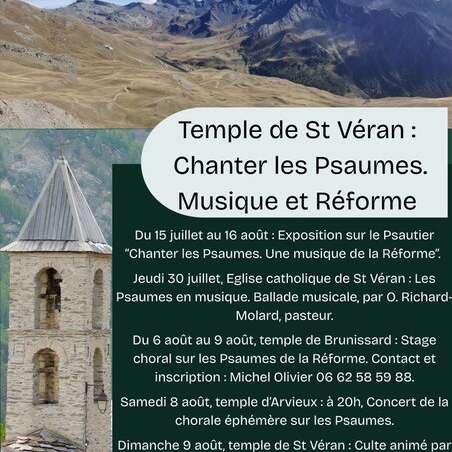 Stage choral "Les Paumes - De la Réforme à nos jours"