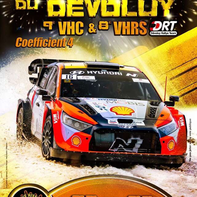 Rallye hivernal du Dévoluy : parc de regroupement à Serres