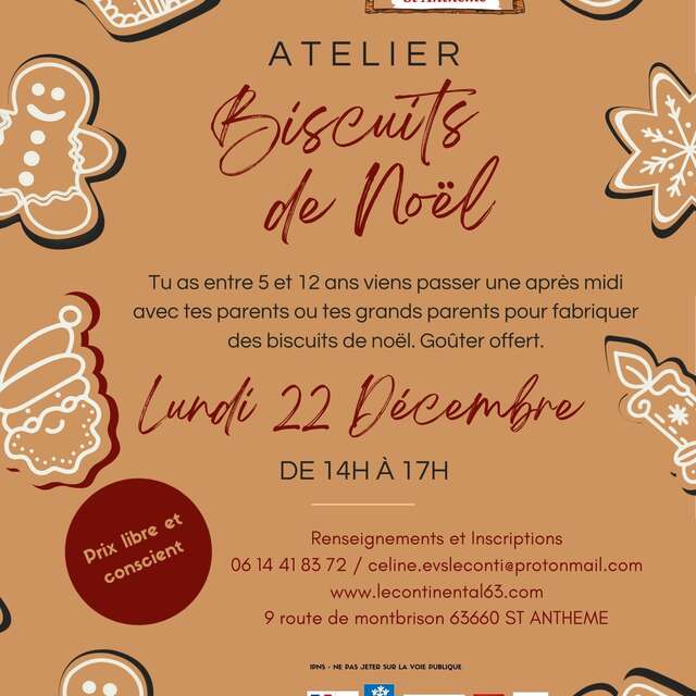 Atelier Biscuit de Noël