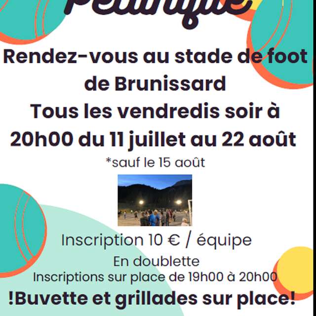 Tournoi de pétanque