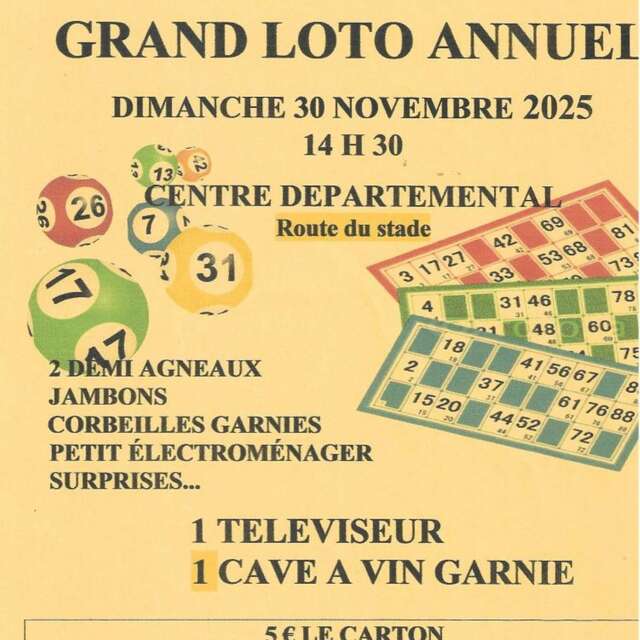 Loto de l'association Détente et Loisirs